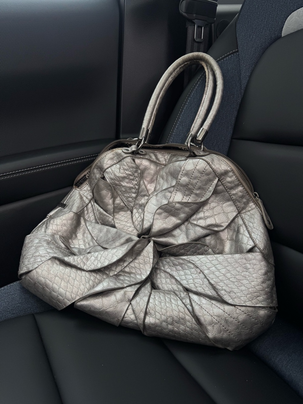 Jessica Simpson Top Handle Silver Bag